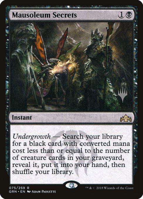 Mausoleum Secrets from Guilds of Ravnica Promos