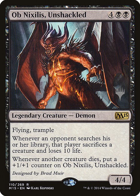 Ob Nixilis, Unshackled from Magic 2015 Promos