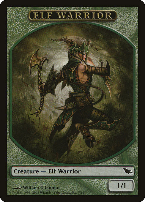 Elf Warrior from Shadowmoor Tokens
