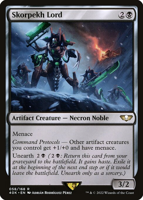 Skorpekh Lord from Warhammer 40,000 Commander