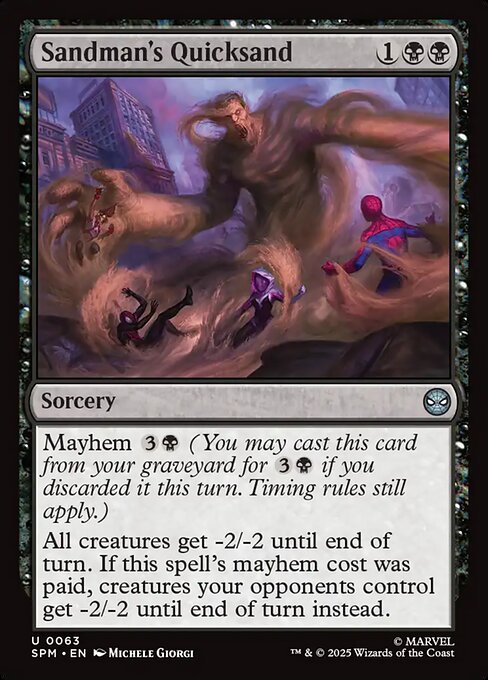 Sandman's Quicksand highlighted card art