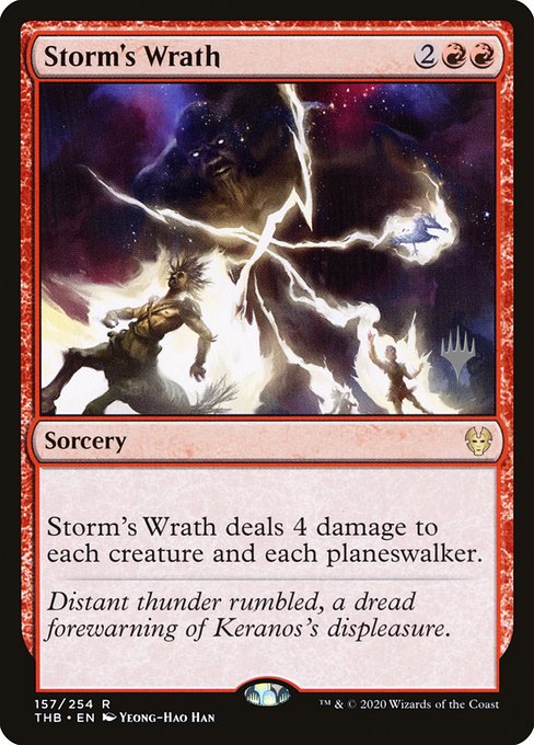 Storm's Wrath from Theros Beyond Death Promos