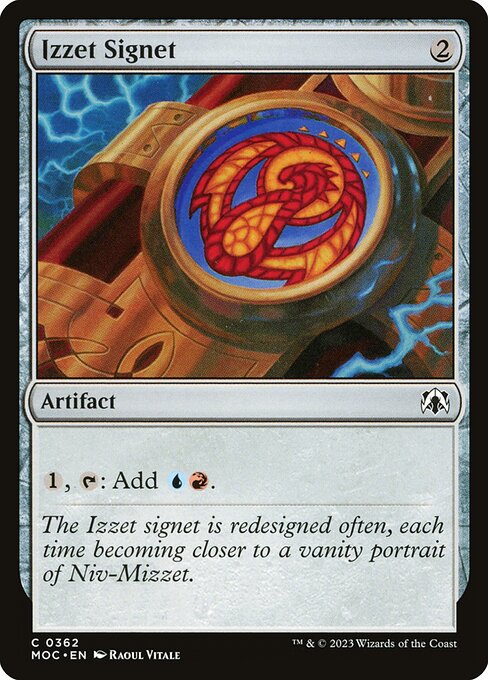 Izzet Signet from March of the Machine Commander