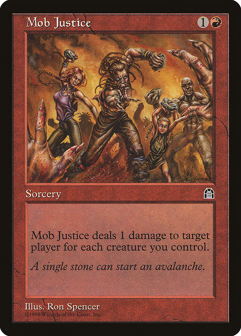 Mob Justice highlighted card art