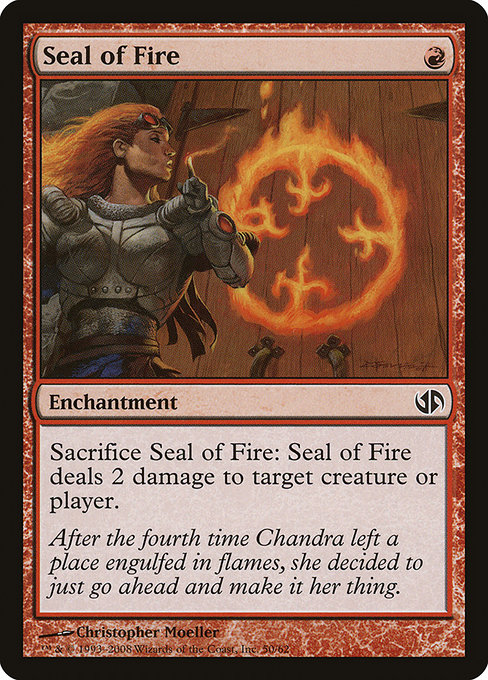 Seal of Fire from Duel Decks: Jace vs. Chandra