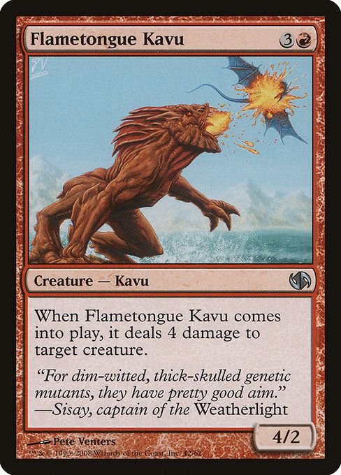 Flametongue Kavu from Duel Decks: Jace vs. Chandra