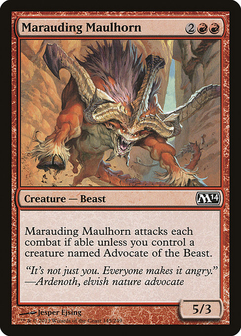 Marauding Maulhorn highlighted card art