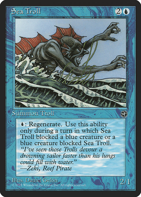 Sea Troll highlighted card art