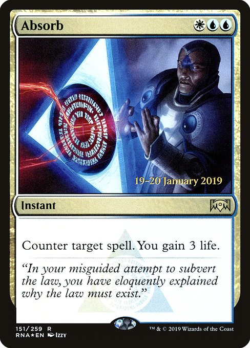 Absorb from Ravnica Allegiance Promos