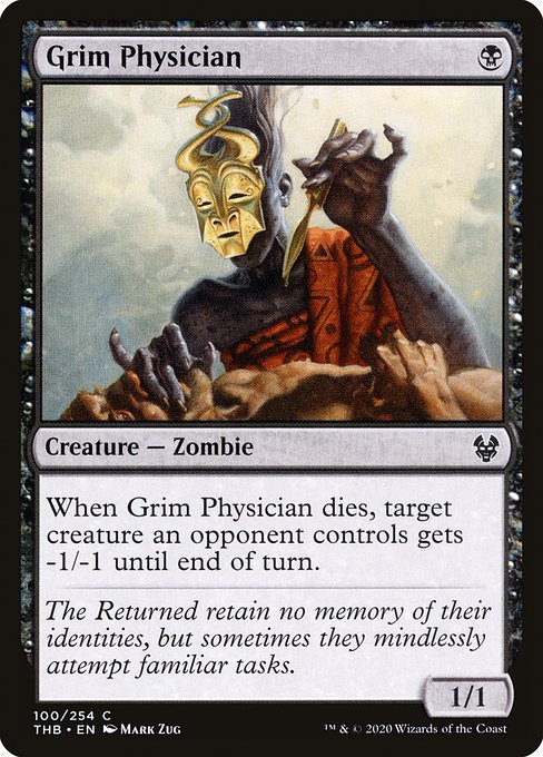 Grim Physician highlighted card art