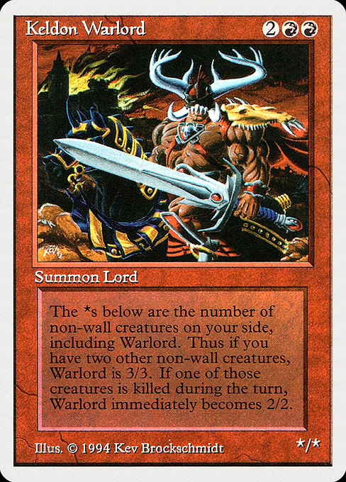 Keldon Warlord from Summer Magic / Edgar