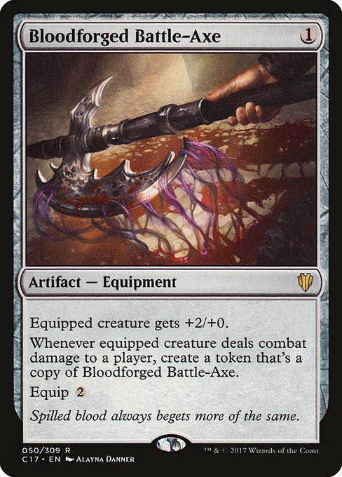 Bloodforged Battle-Axe from Commander 2017
