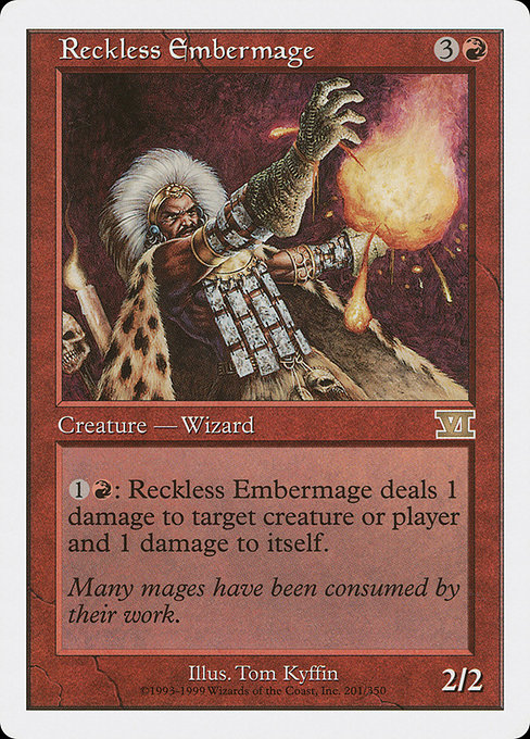 Reckless Embermage from Classic Sixth Edition