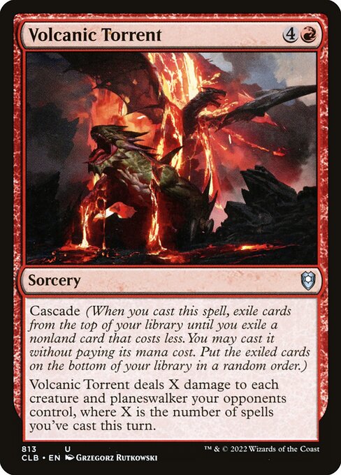 Volcanic Torrent from Commander Legends: Battle for Baldur's Gate