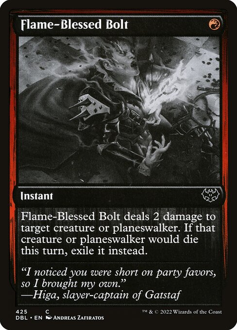 Flame-Blessed Bolt from Innistrad: Double Feature