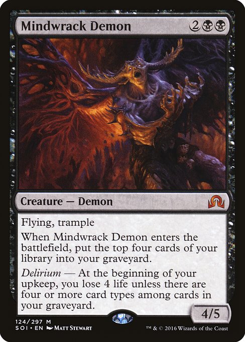 Mindwrack Demon from Shadows over Innistrad