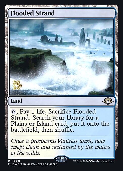 Flooded Strand from Modern Horizons 3 Promos