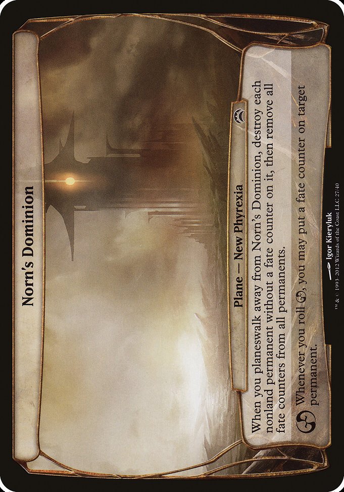 Norn's Dominion from Planechase 2012 Planes