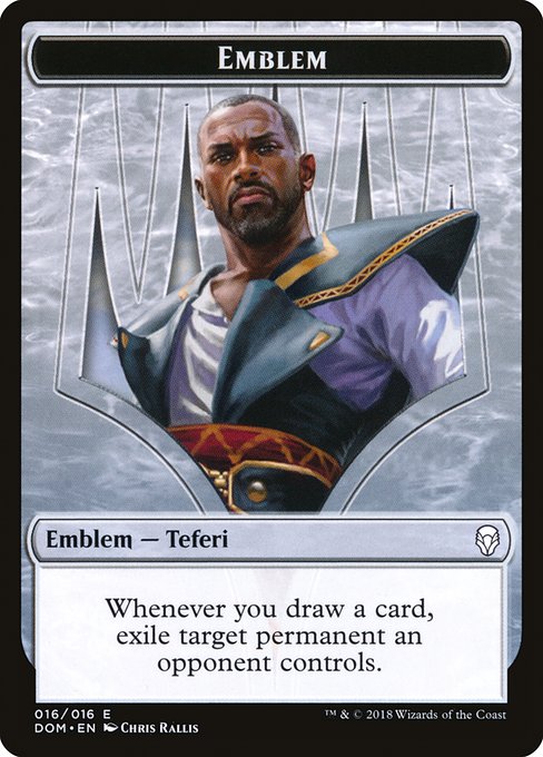 Teferi, Hero of Dominaria Emblem from Dominaria Tokens