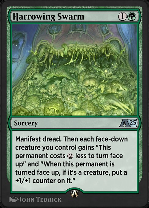 Harrowing Swarm highlighted card art