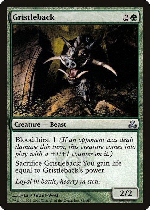 Gristleback highlighted card art