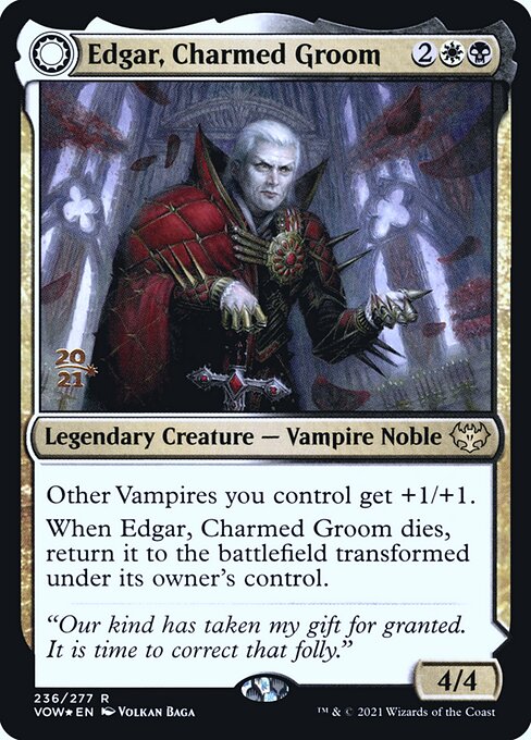 Edgar, Charmed Groom // Edgar Markov's Coffin from Innistrad: Crimson Vow Promos