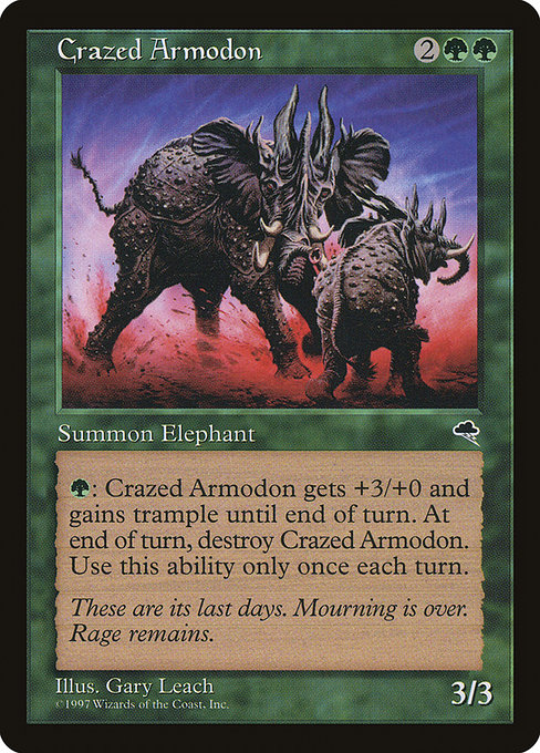 Crazed Armodon highlighted card art