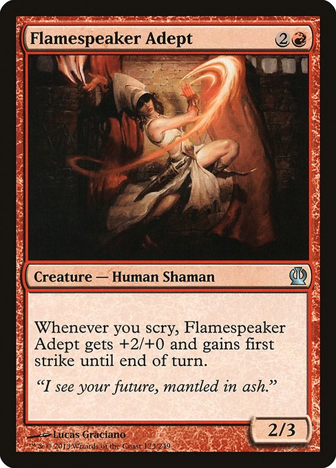 Flamespeaker Adept highlighted card art