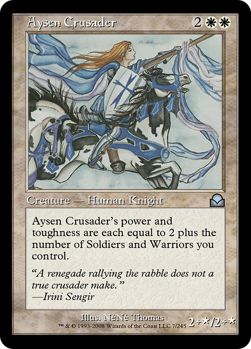 Aysen Crusader highlighted card art