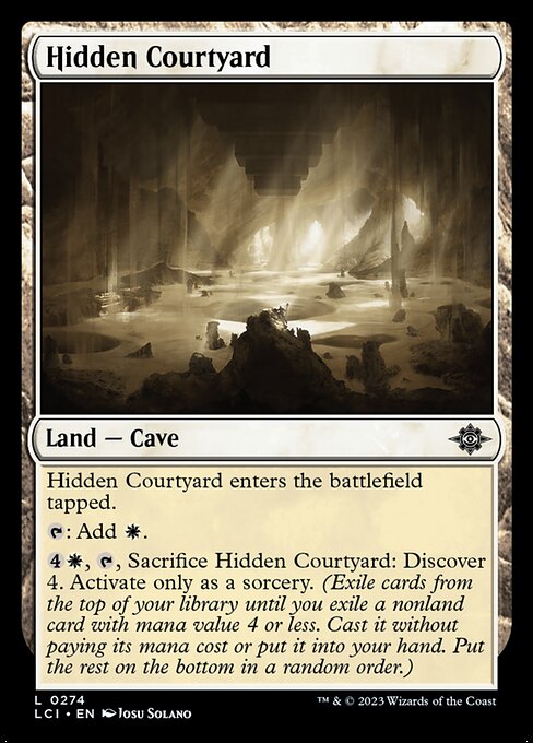Hidden Courtyard highlighted card art