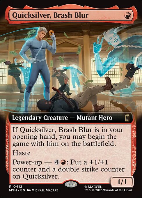 Quicksilver, Brash Blur from Marvel Super Heroes