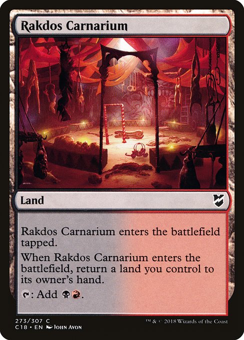 Rakdos Carnarium from Commander 2018