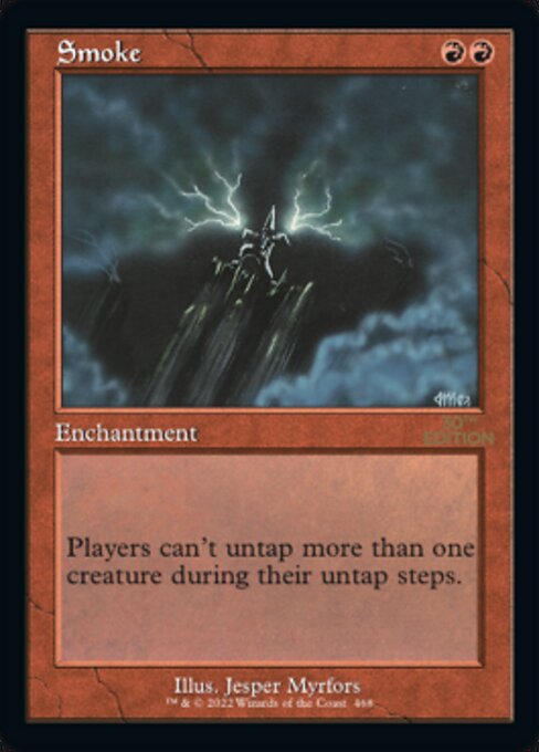 Smoke highlighted card art