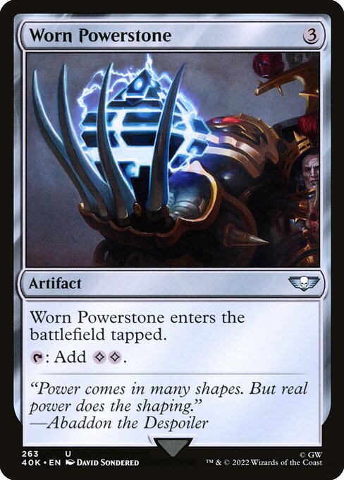 Worn Powerstone from Warhammer 40,000 Commander