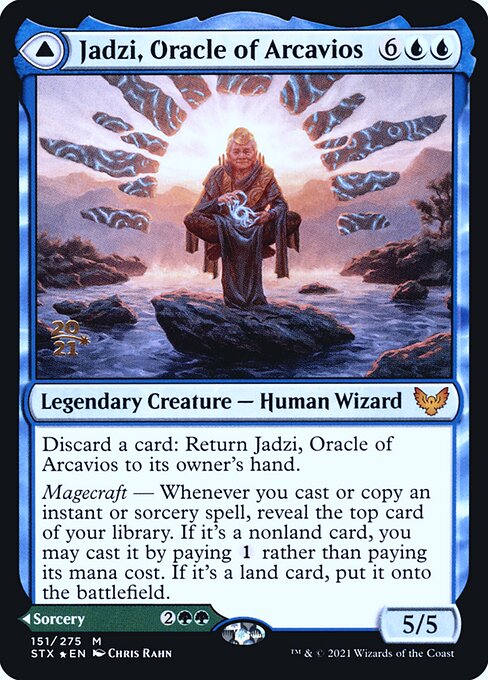 Jadzi, Oracle of Arcavios // Journey to the Oracle from Strixhaven: School of Mages Promos