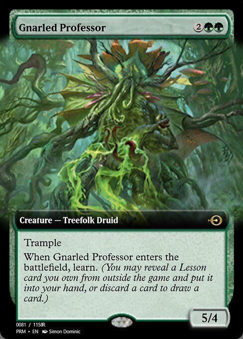 Gnarled Professor highlighted card art