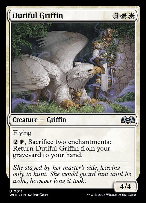 Dutiful Griffin highlighted card art