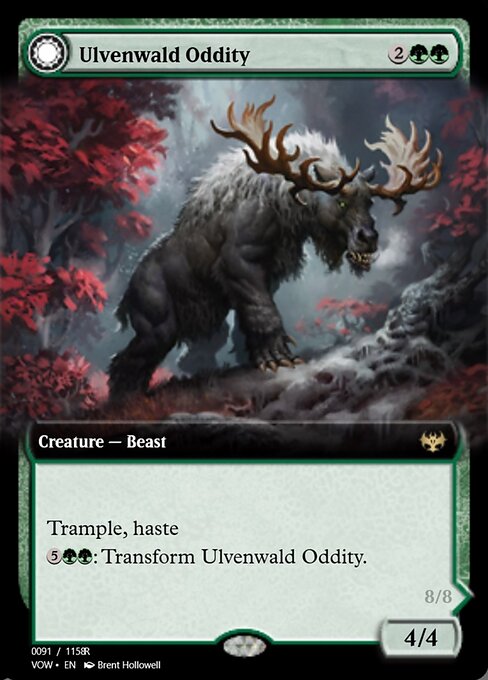 Ulvenwald Oddity // Ulvenwald Behemoth highlighted card art