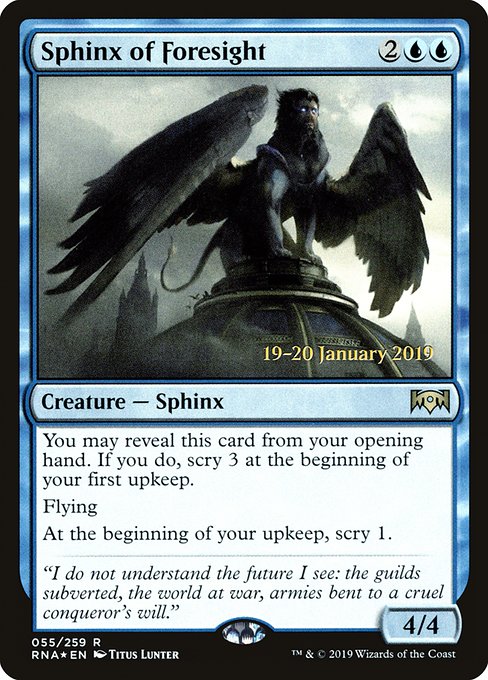 Sphinx of Foresight highlighted card art