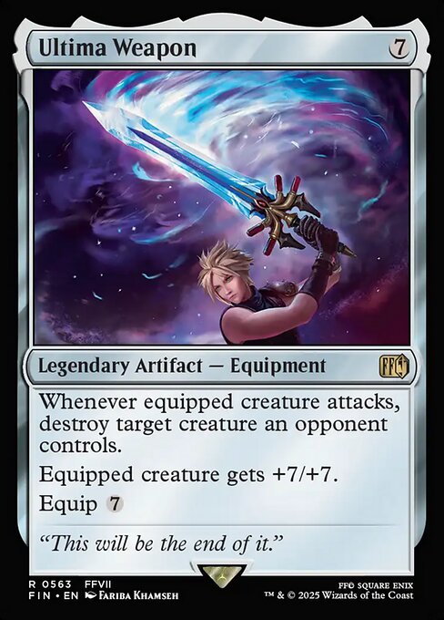 Ultima Weapon highlighted card art