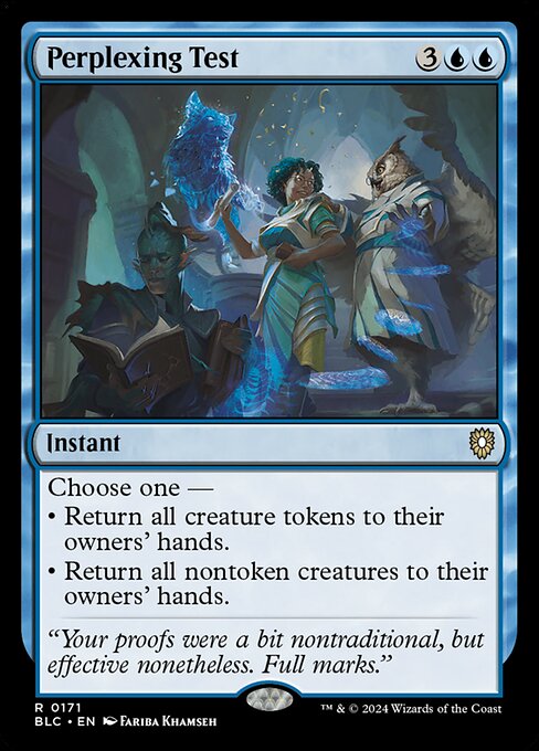 Perplexing Test highlighted card art