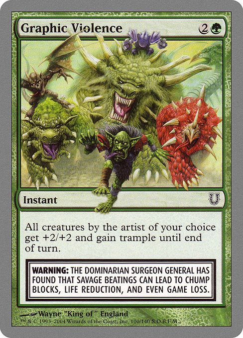 Graphic Violence highlighted card art