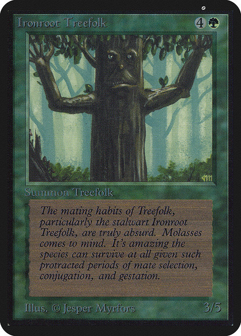 Ironroot Treefolk from Limited Edition Alpha
