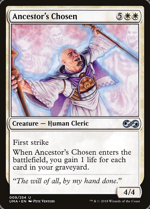 Ancestor's Chosen highlighted card art