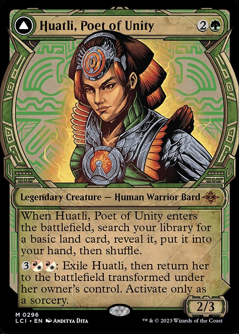 Huatli, Poet of Unity // Roar of the Fifth People from The Lost Caverns of Ixalan