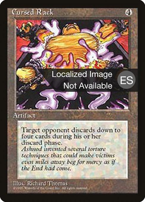 Cursed Rack from Fourth Edition Foreign Black Border