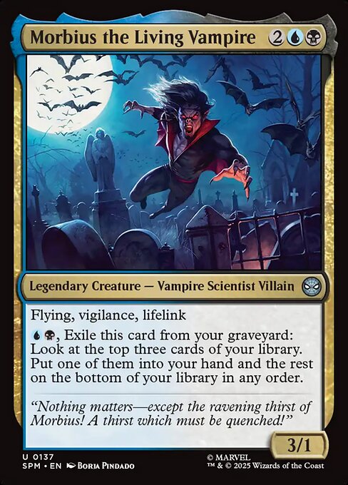 Morbius the Living Vampire highlighted card art