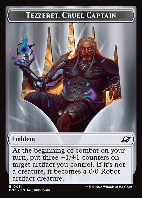 Tezzeret, Cruel Captain Emblem highlighted card art