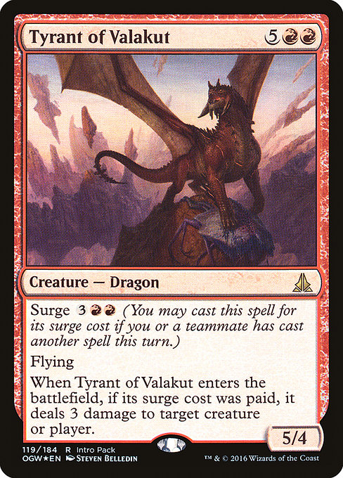 Tyrant of Valakut from Oath of the Gatewatch Promos
