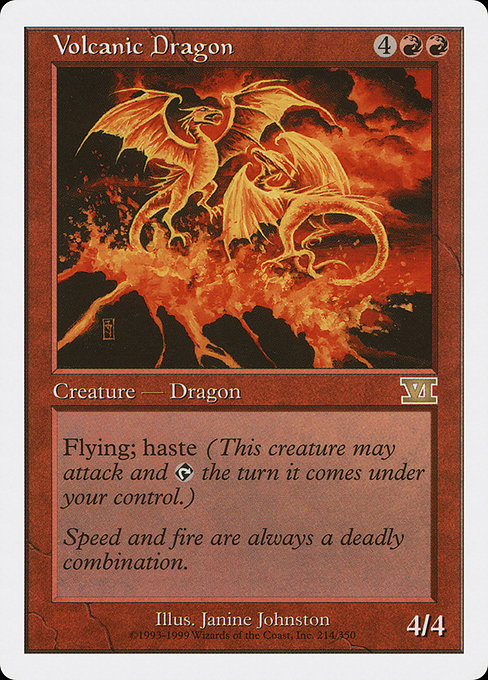 Volcanic Dragon from Classic Sixth Edition